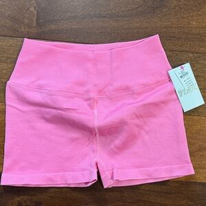 PINK Victoria's Secret Pink Ribbed High-Waist Bike Shorts